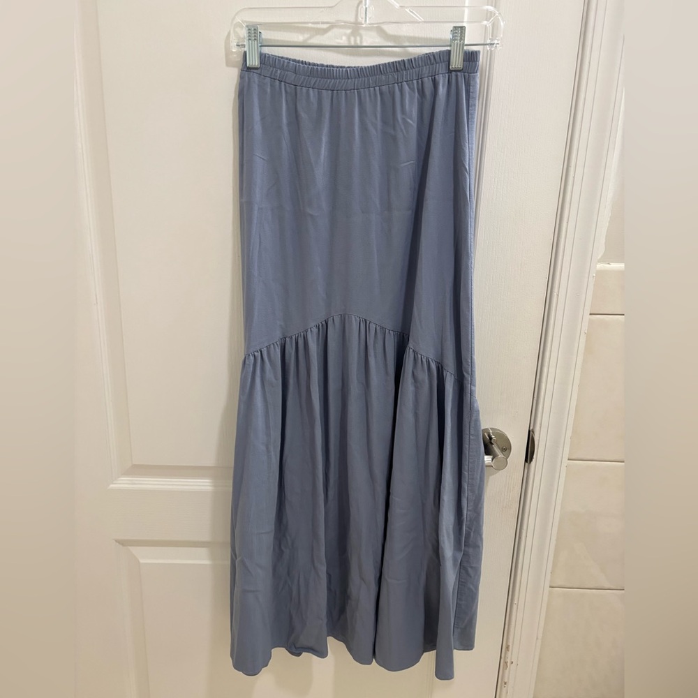 Pashmina Light Blue Maxi Skirt